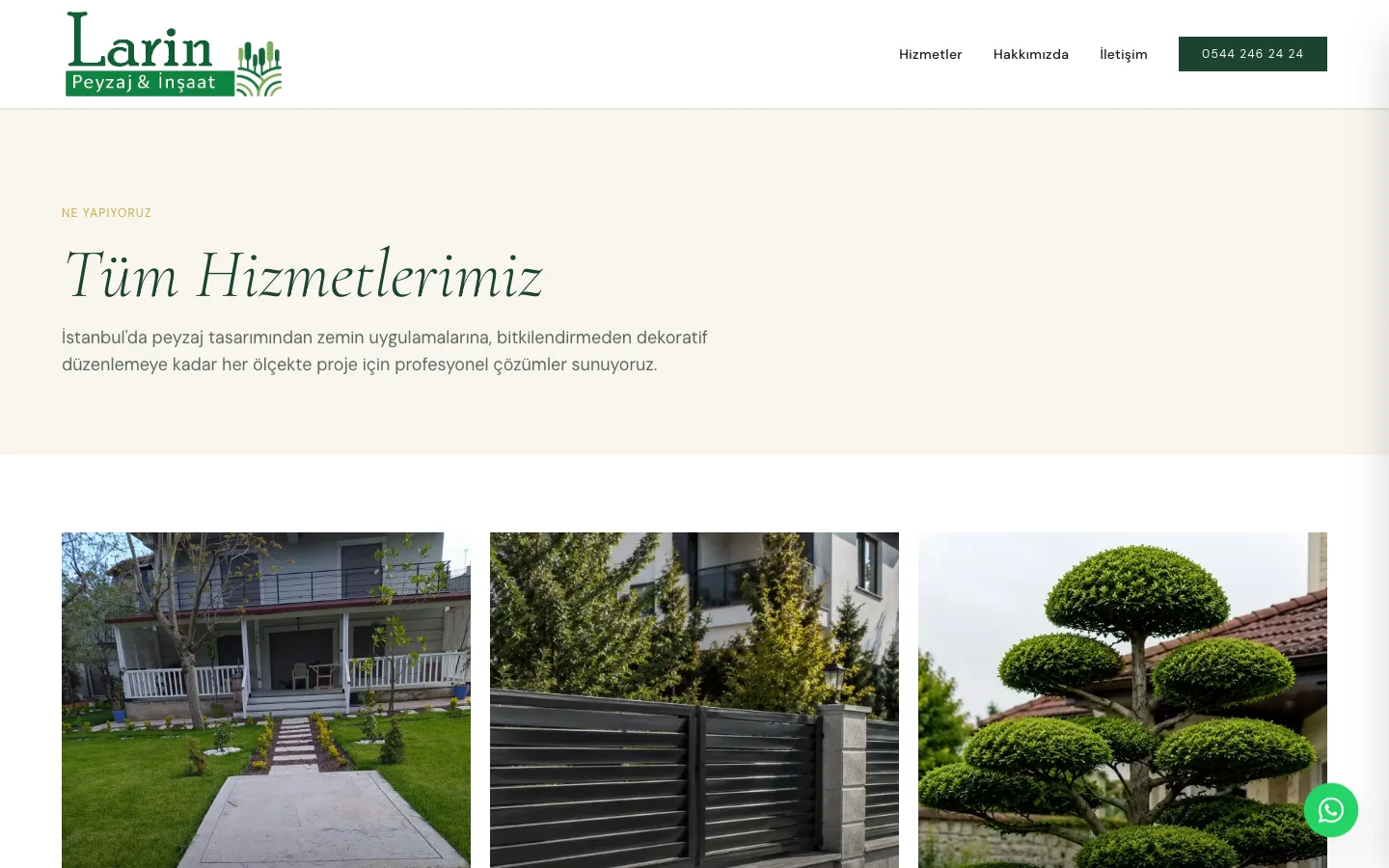 Services — ten distinct disciplines, each with its own imagery